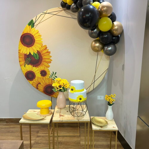 Mesa de Decoração Girassol - Aluguel