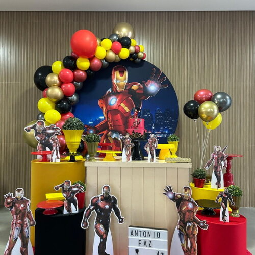 Mesa de Decoração Homem de Ferro - Aluguel