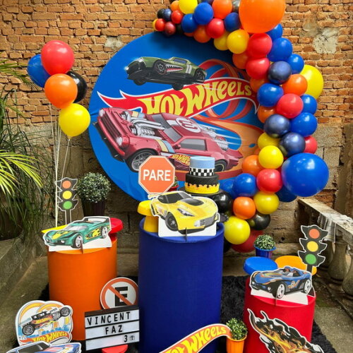 Mesa de Decoração Hotwheels - Aluguel