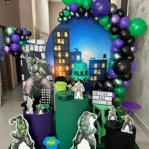 Mesa de Decoração Hulk - Aluguel