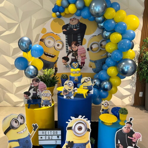Mesa de Decoração Meu Malvado Favorito/ Minions - Aluguel