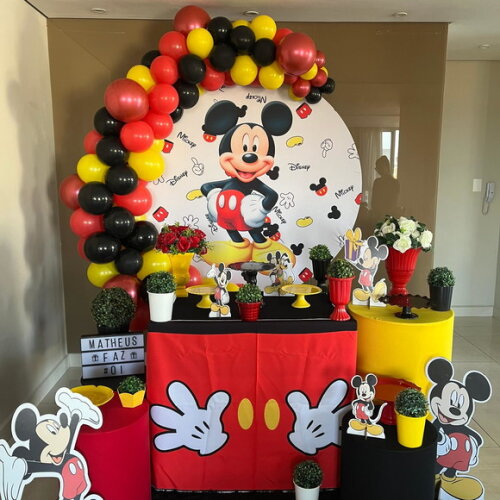 Mesa de Decoração Mickey - Aluguel