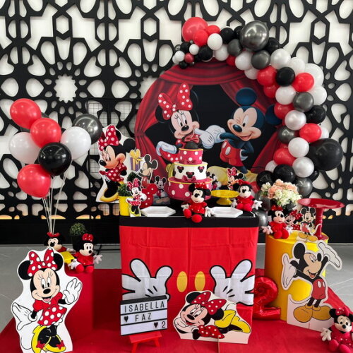 Mesa de Decoração Mickey e Minnie - Aluguel