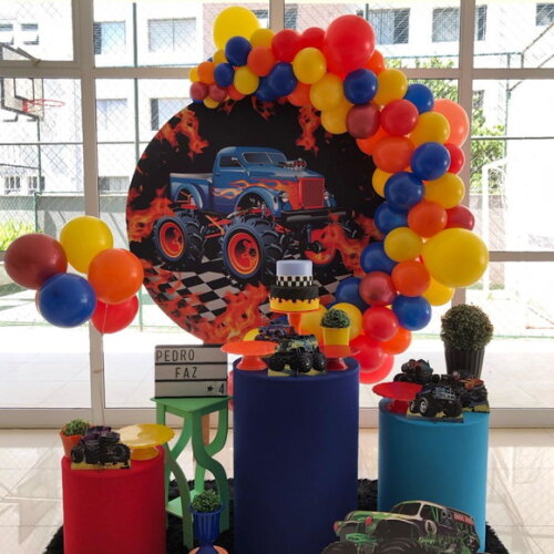 Mesa de Decoração Monster Truck/ Hotwheels - Aluguel