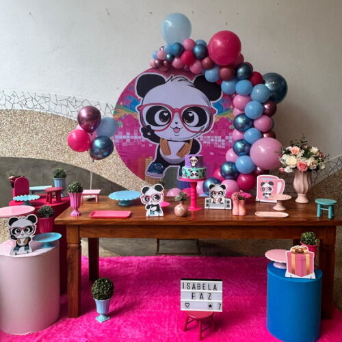 Mesa de Decoração Panda/ Luluca - Aluguel
