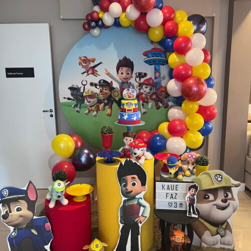 Mesa de Decoração Patrulha Canina - Aluguel