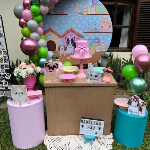 Mesa de Decoração Pet/ Animais de Estimação - Aluguel