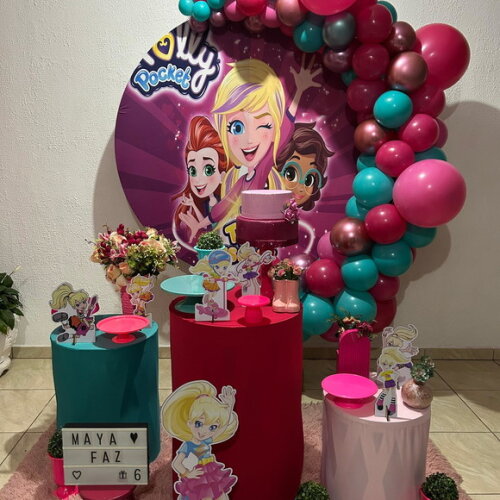 Mesa de Decoração Polly Pocket - Aluguel