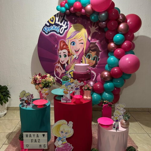 Mesa de Decoração Polly Pocket - Aluguel
