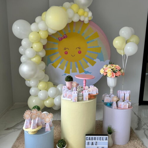 Mesa de Decoração Primeira Volta ao Sol - Aluguel