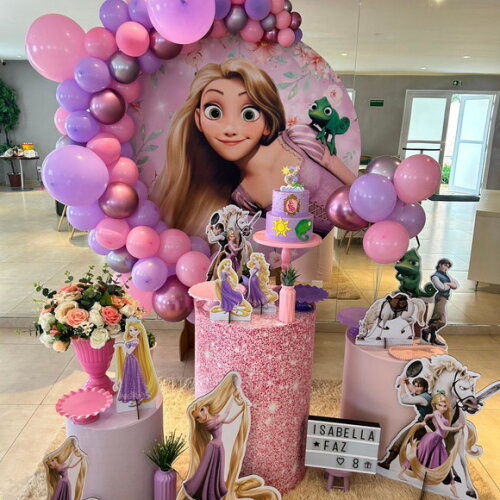 Mesa de Decoração Rapunzel/ Enrolados - Aluguel