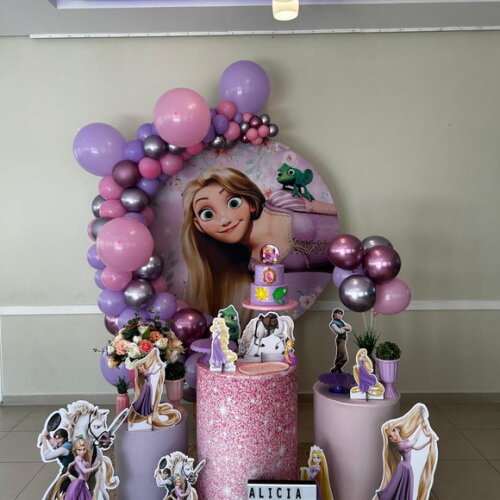 Mesa de Decoração Rapunzel/ Enrolados - Aluguel