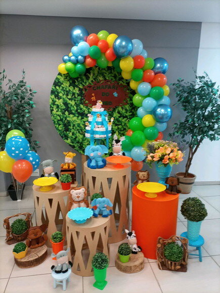 Mesa de Decoração Safari Baby - Aluguel