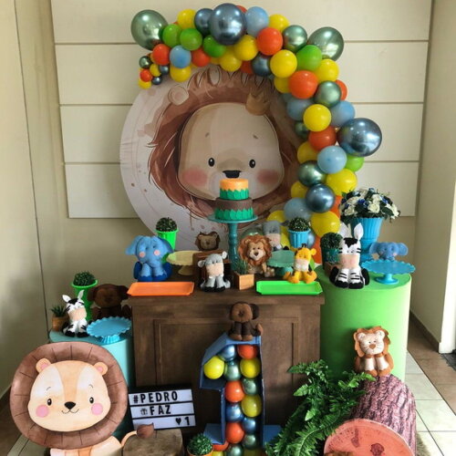 Mesa de Decoração Safari Baby - Aluguel
