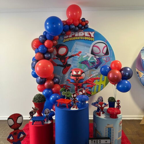 Mesa de Decoração Spidey e Amigos - Aluguel