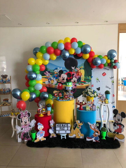 Mesa de Decoração Turma do Mickey - Aluguel