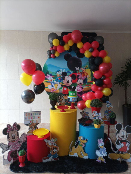 Mesa de Decoração Turma do Mickey - Aluguel