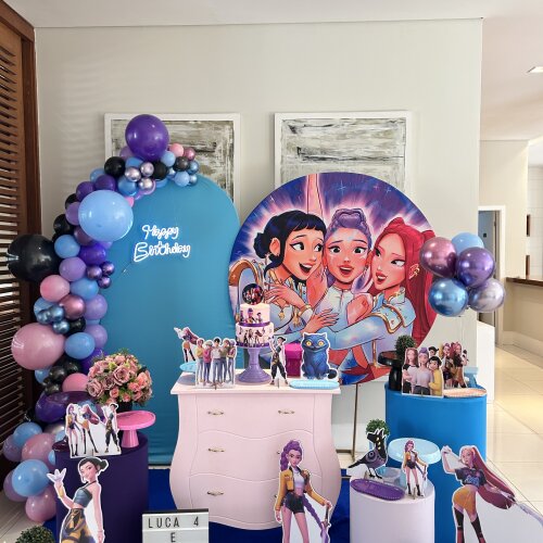 Aluguel decoração Guerreiras do Kpop