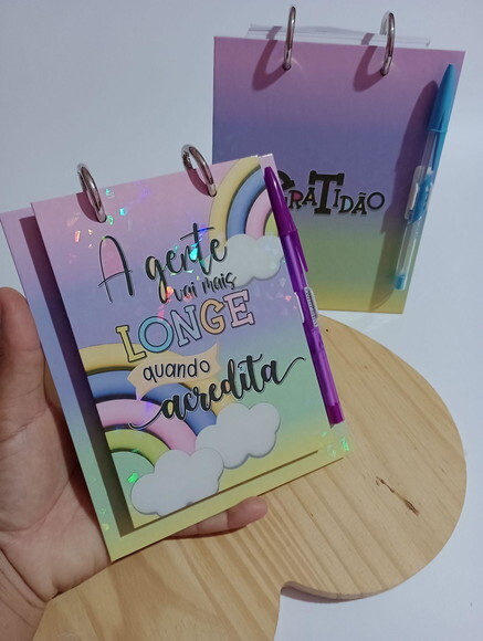 Bloquinho de Anotações com Caneta