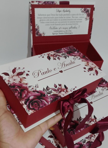 Caixa Cartonada 20 × 11.5 × 6 Padrinhos de Casamento