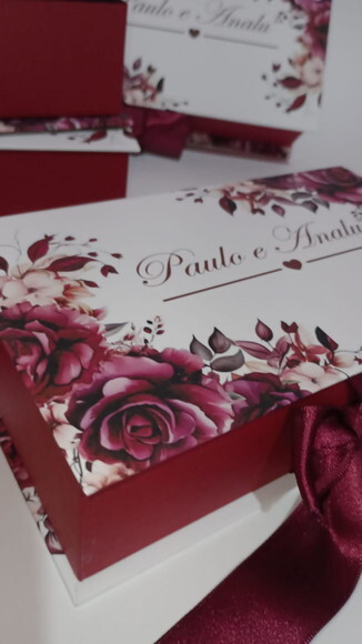 Caixa Cartonada 20 × 11.5 × 6 Padrinhos de Casamento