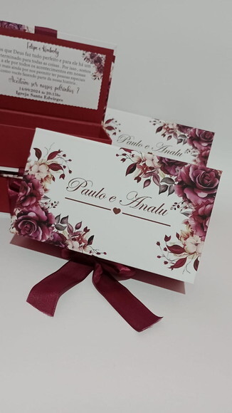 Caixa Cartonada 20 × 11.5 × 6 Padrinhos de Casamento