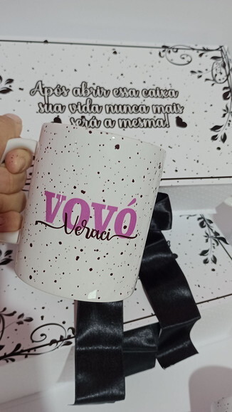 Caixa Cartonada com 2 Canecas Convite Padrinhos