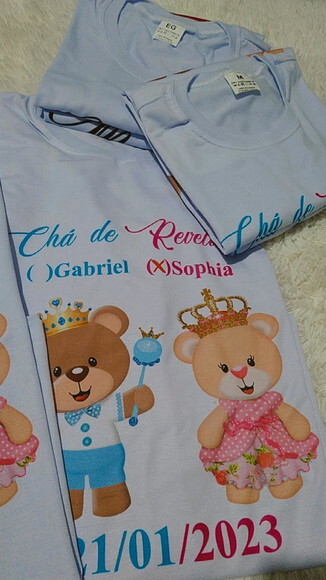 Camisetas Chá Revelação