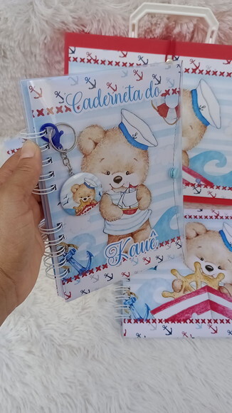 Kit Livro do Bebe Caderneta de Vacina Porta Documento +caixa