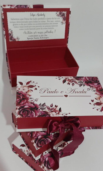Caixa Cartonada 20 × 11.5 × 6 Padrinhos de Casamento