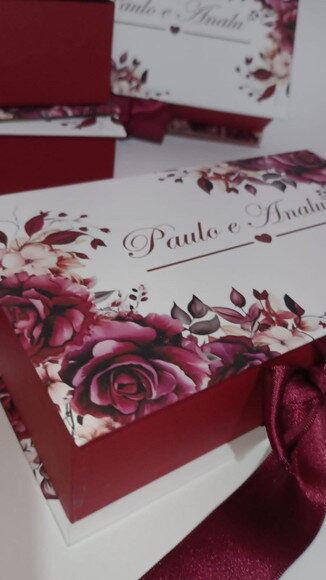 Caixa Cartonada 20 × 11.5 × 6 Padrinhos de Casamento