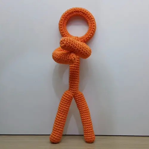 Boneco Homem Palito Amigurumi Articulado Stickman Crochê