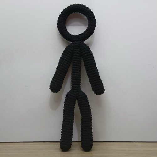 Boneco Homem Palito Amigurumi Articulado Stickman Crochê