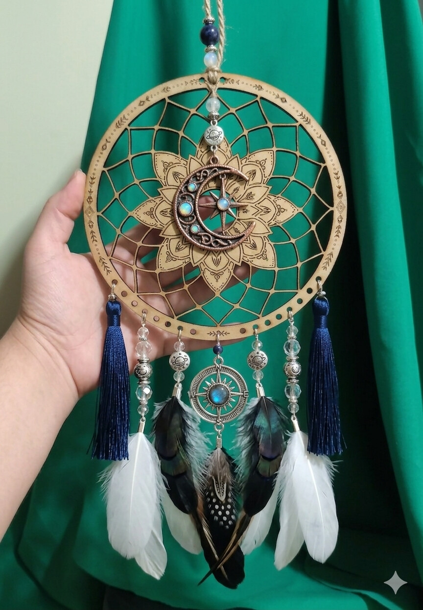 Modelo Filtro Mandala Tradicional - MDF 3mm Cru 15cm