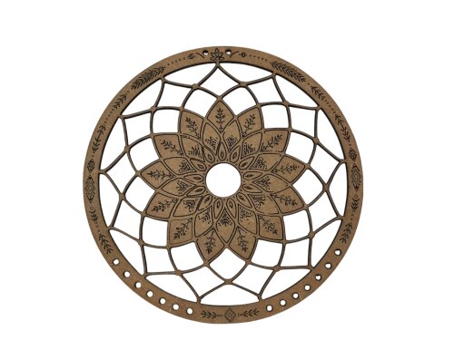 Base Mandala Teia Filtro dos Sonhos MDF 3mm Cru 15cm