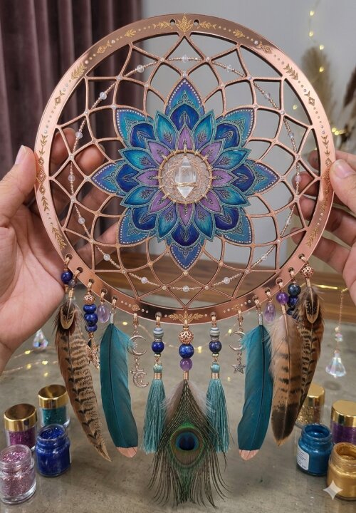Modelo Filtro Mandala Tradicional - MDF 3mm Cru 15cm