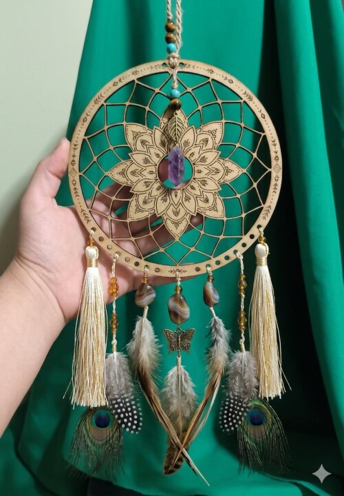 Modelo Filtro Mandala Tradicional - MDF 3mm Cru 15cm