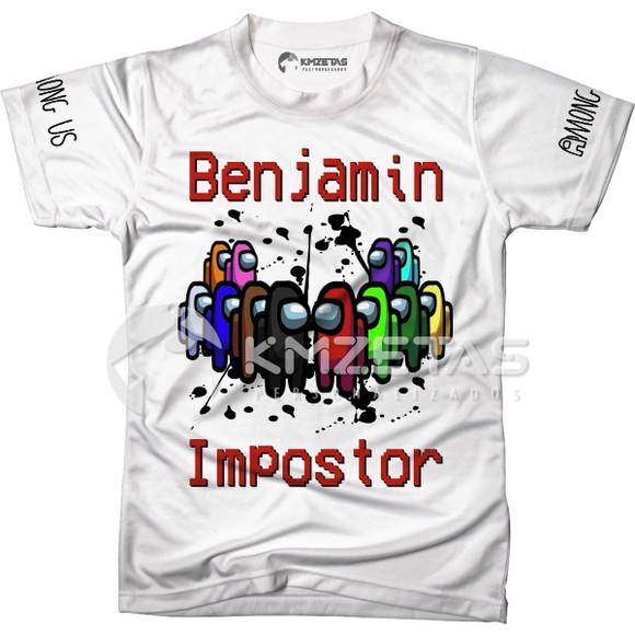 Blusa Among Us Impostor Infantil Adulto Personalizada