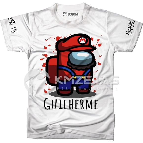 Blusa Among Us Mario Bros Infantil Adulto Personalizada