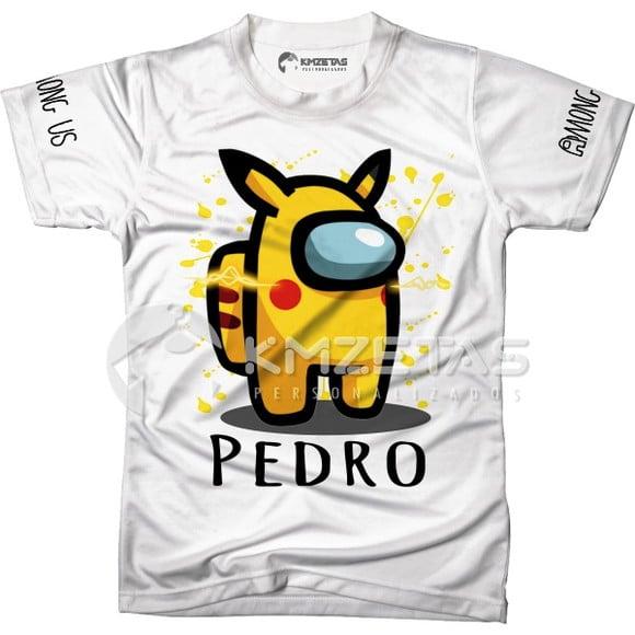 Blusa Among Us Pikachu Infantil Adulto Personalizada