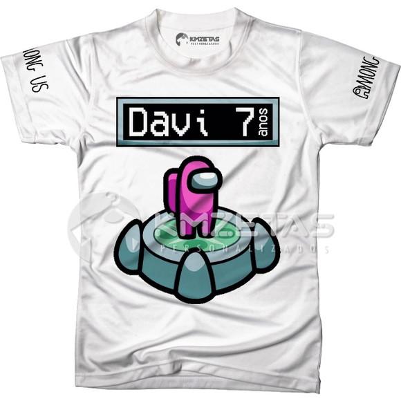 Blusa Among Us Mesa Infantil Adulto Personalizada
