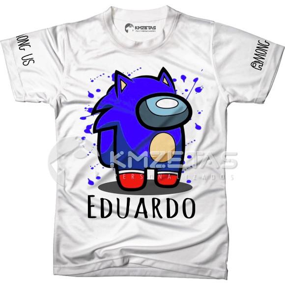 Blusa Among Us Sonic Infantil Adulto Personalizada