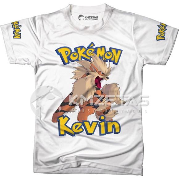 Blusa Arcanine Pokemon Infantil Adulo Personalizada