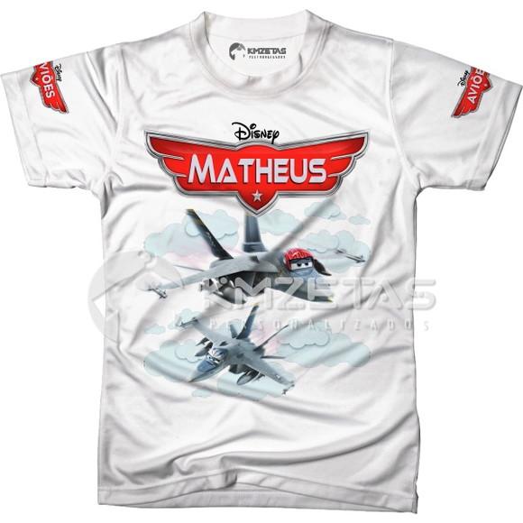 Blusa Aviões Disney Bravo Echo Infantil Adulto Personalizada