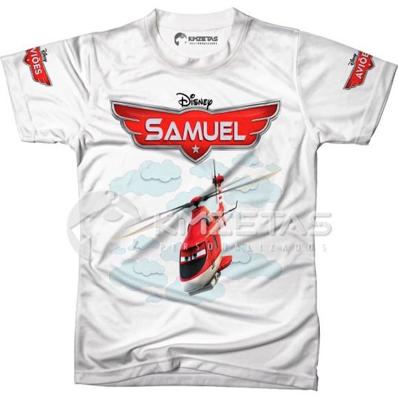 Blusa Aviões Disney Helicóptero Blade Personalizada