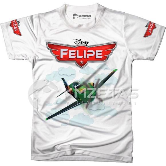 Blusa Aviões Disney Ripslinger Infantil Adulto Personalizada