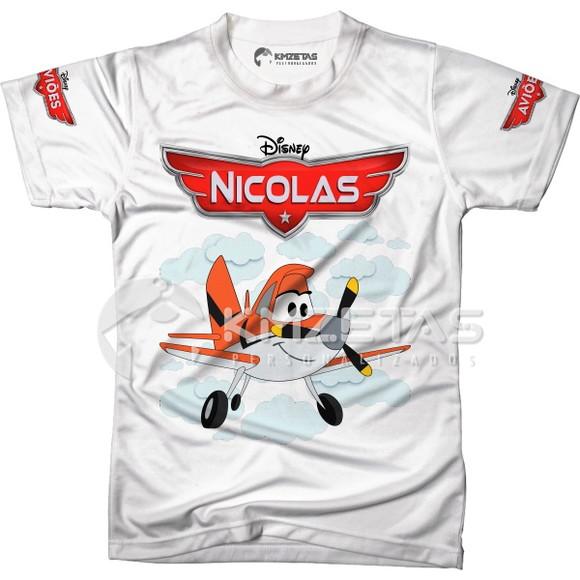 Blusa Aviões Disney Voo Razante Infantil Personalizada