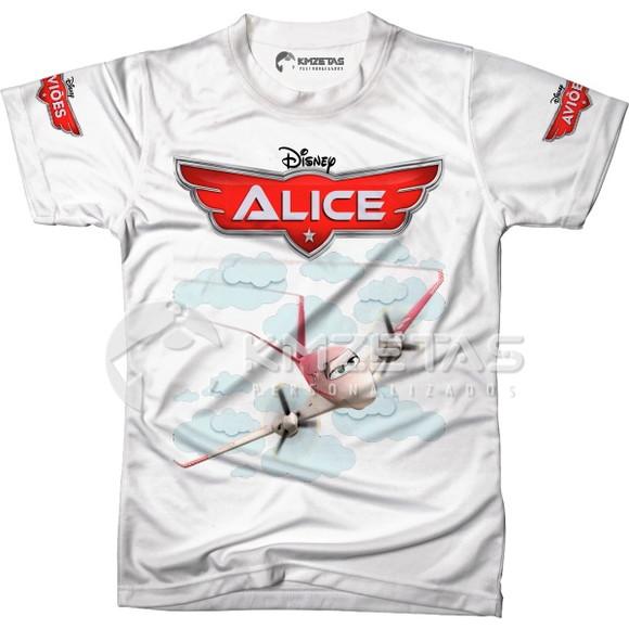 Blusa Aviões Disney Rochelle Infantil Adulto Personalizada