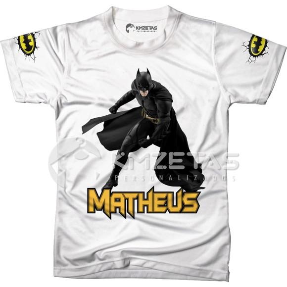 Blusa Batman Clássica Infantil Adulto Personalizada