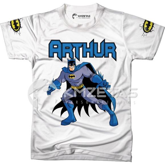 Blusa Batman Desenho Festa Infantil Adulto Personalizada